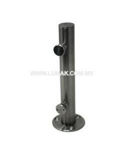 MINI POSTE TUBULAR  REDONDO DE 300MM CON 2 CONECTORES TIPO NARIZ